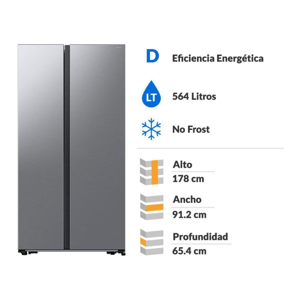 Refrigerador Side By Side Samsung RS57DG4000M9ZS / No Frost / 564 Litros / D image number 1.0